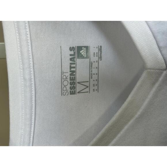 Adidas Men's White Sport Essentials Performance T-Shirt, Medium - Picture 2 of 7